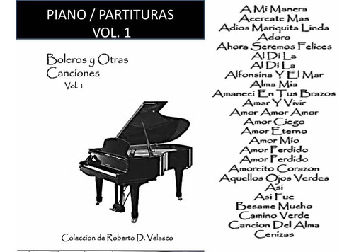 Partituras Para Piano / Boleros Y Algo Más