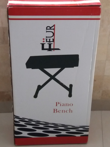 Silla Banqueta Para Piano Feur 100% Original Nueva