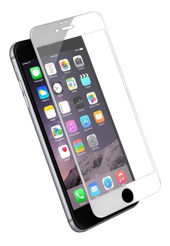 Vidrio Templado iPhone 6 Borde Metalizado Sellado Tienda