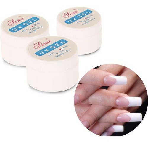 4 Und Gel Uv Lina Clear / Transparente De 1/2 Onza Manicure
