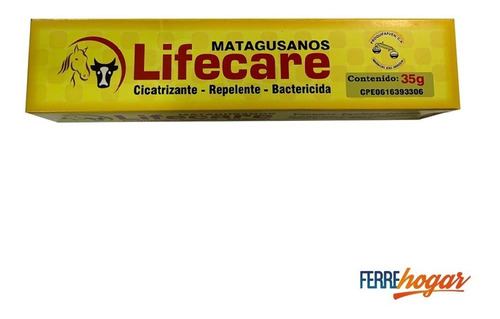 Lifecare - Mata Gusanos De 35g - Cicatrizante - Bactericida