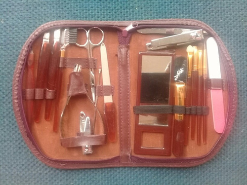 Manicure Set Pedicure 18 Piezas (kit De Viaje)