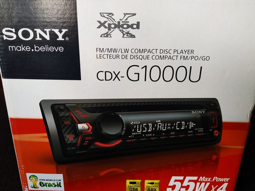 Reproductor Cd Sony Xplod Cdx-gu