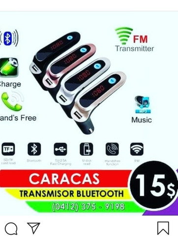Transmisor Fm Bluetooth
