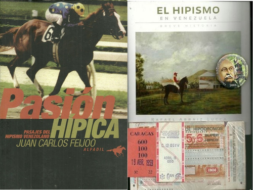 Antiguo Sellado Hipico Y Libro El Hipismo En Venezuela (8d)