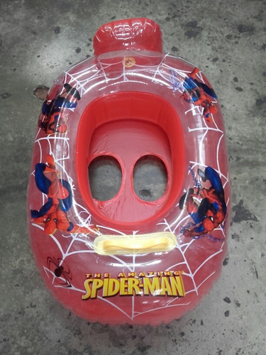 Bote Inflable Salvavidas Infantil 62x46cm Niño Spiderman