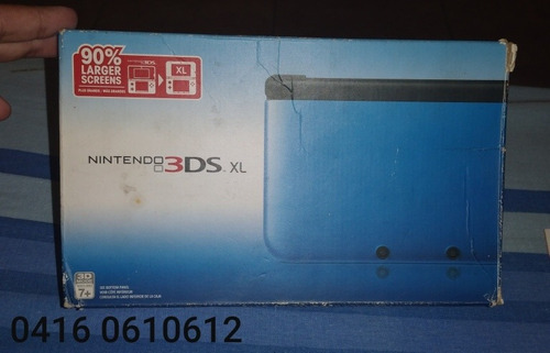 Caja Vacía De Nintendo 3ds Xl Azul