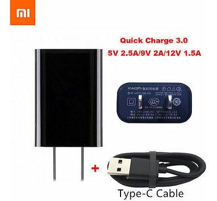 Cargador Xiaomi Carga Rápida 18w + Cable Tipo C