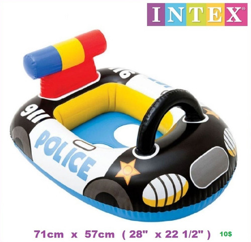 Flotador Marca Intex Carro Policia
