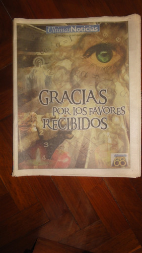 Periodico Ultimas Noticias Encarte Aniversario.coleccion(1$)