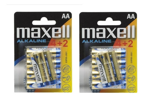 Pila Bateria Alcalina Aa Paquete De 12 Maxell
