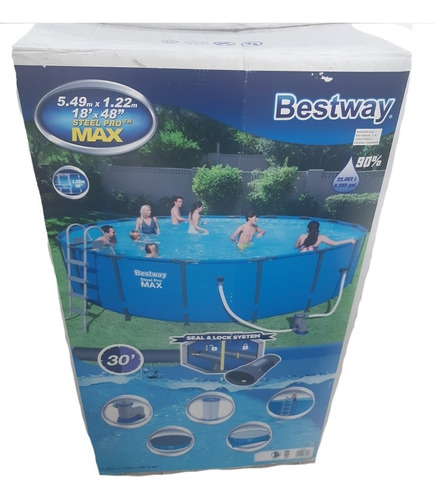 Piscina Grande Steel Pro Max 5.49mx1.22m Bestway Familiar