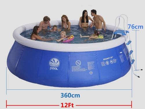 Piscina Inflable Redonda Ecology 3.6mts X 76cm (8 Persnas)