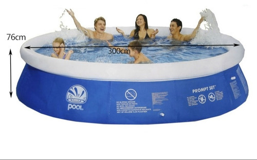 Piscina Inflable Redonda Ecology 3mts X 76cm (6 Personas)