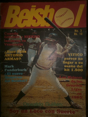 Revista De Coleccion Beisbol N°3 Año . Oswaldo Guillen