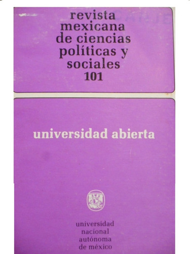 Revista Mexicana De Ciencias Políticas Y Sociales 101
