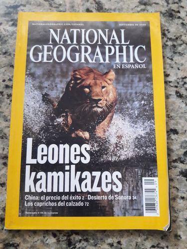 Revista National Geographic. Sept. . Leones Kamikazes