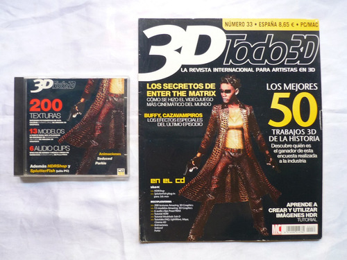 Revista Todo 3d + Cd - Para Diseño Grafico