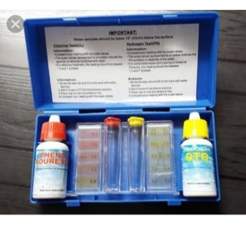 Test Kit Para Medir Cloro Y Ph Piscinas,agua Almacenadas