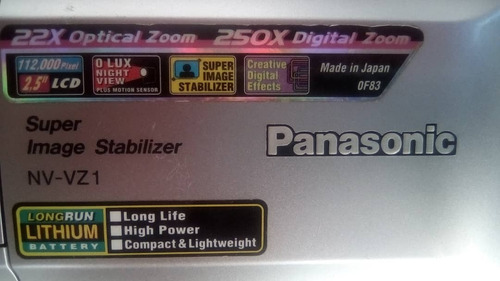Video Camara Panasonic 250x