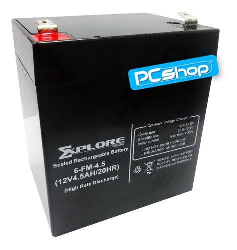 Bateria Pila 12v 4.5ah Recargable Xplore Ups Cerco Electrico