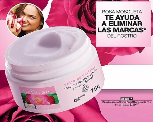 Crema Facial Rosa Mosqueta Avon Naturals 75gr