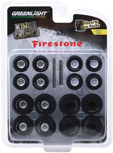 Greenlight Firestone Ruedas/goma Wheels & Tire Packs E-1/64