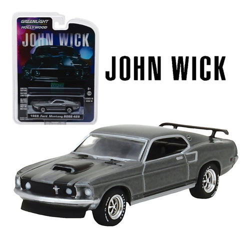 Greenlight John Wick  Mustang Boss 429 Mide 7,5 Cm. 1:64