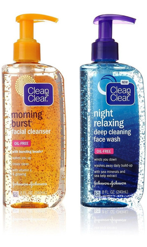 Limpiadores Faciales Clean & Clear Para El Dia Y Nochecita