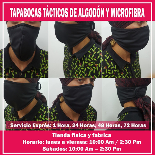 Tapabocas Tácticos De Algodón Y Microfibra