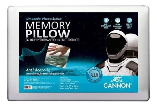 Almohada Canon Memory Pillow Automoldeable Viscoelastica