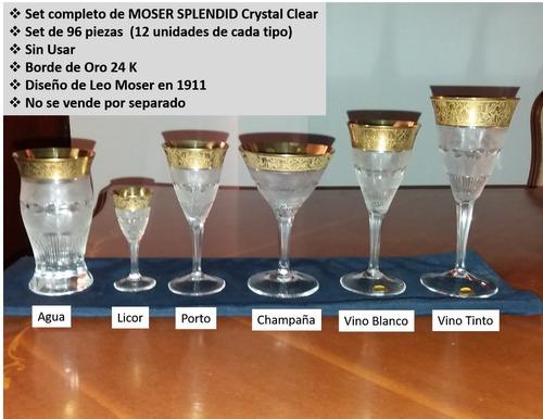 Juego 96 Copas De Cristal Moser Splendid