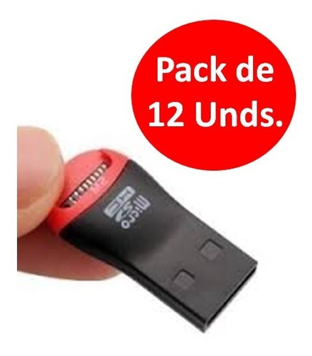 Lector De Memoria Micro Usb Pack De 12 Unidades Cod 