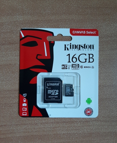 Memoria Micro Sd 16gb Kingston 8verdes