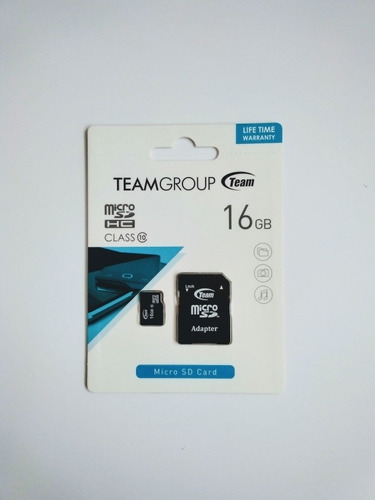 Memoria Micro Sd 16gb Teamgroup Clase 10 Full Hd Nueva