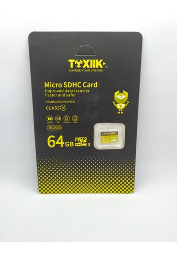 Memoria Micro Sd 64 Gb Toxiik Clase 10
