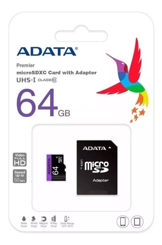 Memoria Micro Sd Adata 64gb