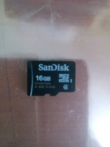 Memoria Micro Sd De 16 Sandisk Número 4 Nueva