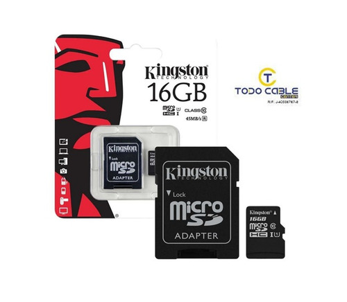 Memoria Micro Sd Hc 16gb Kingston Canvas Original Sellada.