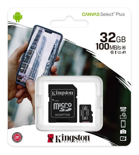 Memoria Micro Sd Kingston®  Gb 100mb/s Original