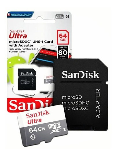 Memoria Micro Sd Xc 64gb Y 128gb Sandisk Clase 10 Original