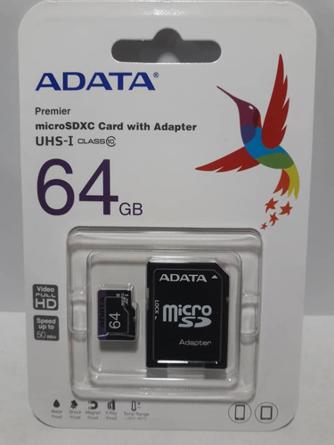 Memoria Micro Sdxc 64gb Adata Clase 10