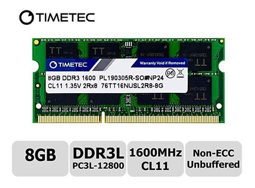 Memoria Ram Timetec Ddr3 8gb  Mhz Laptop