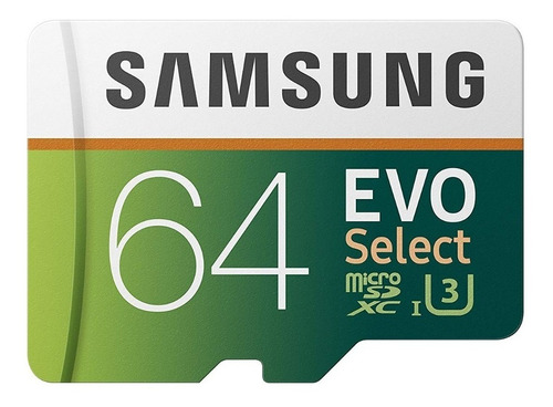 Memoria Samsung Evo Select Micro Sd Xc 64gb 100mb/s Clase 4k