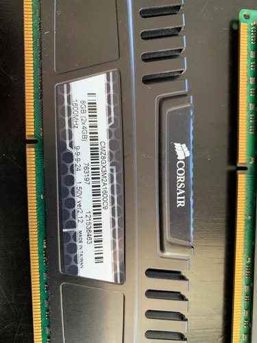 Memorias Corsair Vengeance 8gb (2x4gb) Ddr3