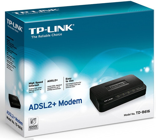 Modem Tp-link Adsl2+ Td- - !garantía, Nuevo Y Sellado!