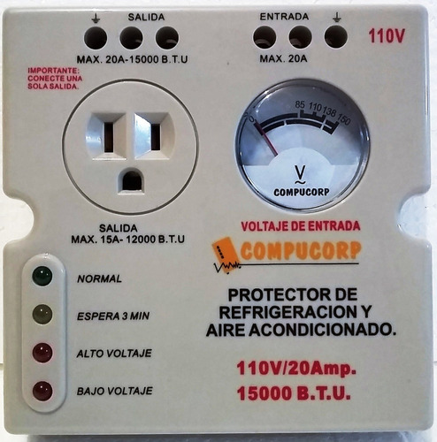 Protector Voltaje Neveras-refriger. A/a Bombas 110v Bornera