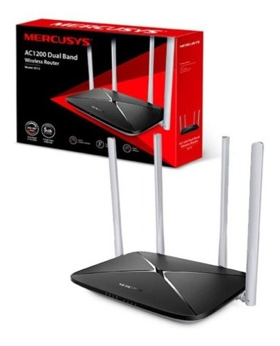 Router Wifi Ac12 Ac Doble Banda Mercusys 4 Antenas Gs
