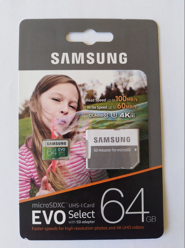 Samsung Memoria Micro Sd Xc 64gb 100mb/seg Original