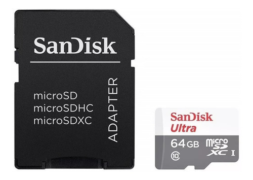 Sandisk Ultra, Tarjeta Micro Sdxc 64gb, Uhs-i, Cmb/s